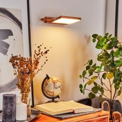 Hofstein Anneau Wandleuchte LED Chrom, Kupferfarben, 1-flammig