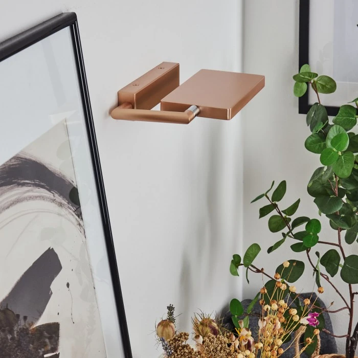 Hofstein Anneau Wandleuchte LED Chrom, Kupferfarben, 1-flammig 12 Hofstein Anneau Wandleuchte LED Chrom, Kupferfarben, 1-flammig – Bild 12