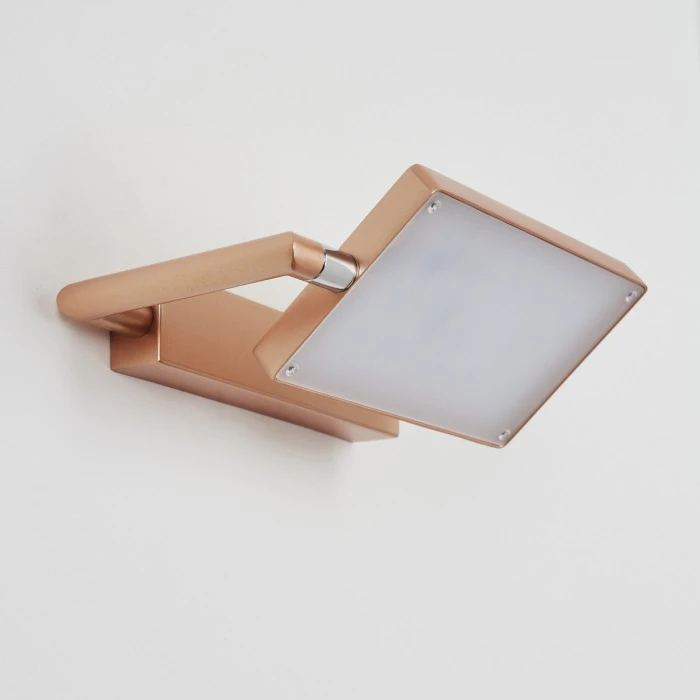 Hofstein Anneau Wandleuchte LED Chrom, Kupferfarben, 1-flammig 8 Hofstein Anneau Wandleuchte LED Chrom, Kupferfarben, 1-flammig – Bild 8