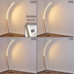 Hofstein Antares Bogenlampe LED Nickel-Matt, 1-flammig -LED Leuchten Verkäufe 2022 antares bogenlampe h3266144 do4 2