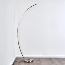 Hofstein Antares Bogenlampe LED Nickel-Matt, 1-flammig -LED Leuchten Verkäufe 2022 antares bogenlampe h3266144 do4 22