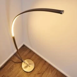 Hofstein Antares Bogenlampe LED Nickel-Matt, 1-flammig -LED Leuchten Verkäufe 2022 antares bogenlampe h3266144 do4 5