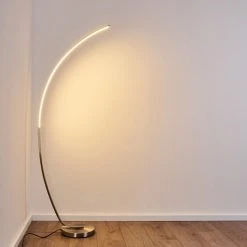 Hofstein Antares Bogenlampe LED Nickel-Matt, 1-flammig -LED Leuchten Verkäufe 2022 antares bogenlampe h3266144 do4 7