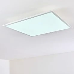 Hofstein Antria Deckenpanel LED Weiß, 1-flammig, Fernbedienung, Farbwechsler -LED Leuchten Verkäufe 2022 antria deckenpanel h3013717 13