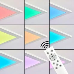 Hofstein Antria LED Panel Weiß, 1-flammig, Fernbedienung, Farbwechsler -LED Leuchten Verkäufe 2022 antria led panel h3013700 4