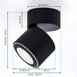 Hofstein Appleton Deckenleuchte LED Schwarz, 1-flammig 14 Hofstein Appleton Deckenleuchte LED Schwarz, 1-flammig -LED Leuchten Verkäufe 2022 appleton deckenleuchte h3381786 3