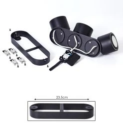 Hofstein Appleton Deckenleuchte LED Schwarz, 2-flammig -LED Leuchten Verkäufe 2022 appleton deckenleuchte h3381809 4