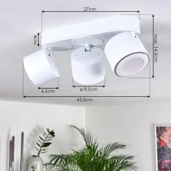 Hofstein Appleton Deckenleuchte LED Wei&szlig;, 6-flammig -LED Leuchten Verkäufe 2022 appleton deckenleuchte h3393154 3