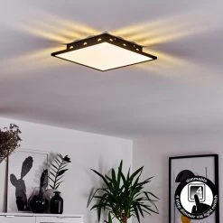 Hofstein Aprilia LED Panel Schwarz, 1-flammig