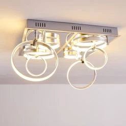 Hofstein Aragno Deckenleuchte LED Nickel-Matt, Chrom, 1-flammig -LED Leuchten Verkäufe 2022 aragno deckenleuchte h167312 3