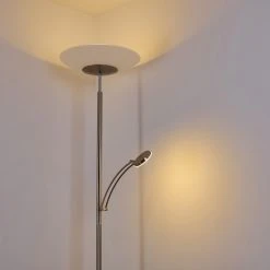 Hofstein Argostoli Deckenfluter LED Nickel-Matt, 2-flammig -LED Leuchten Verkäufe 2022 argostoli deckenfluter h3331262 15