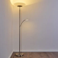 Hofstein Argostoli Deckenfluter LED Nickel-Matt, 2-flammig -LED Leuchten Verkäufe 2022 argostoli deckenfluter h3331262 6