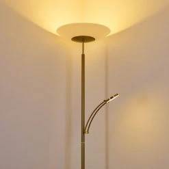 Hofstein Argostoli Deckenfluter LED Messing, 2-flammig -LED Leuchten Verkäufe 2022 argostoli deckenfluter h3331286 15