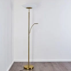 Hofstein Argostoli Deckenfluter LED Messing, 2-flammig -LED Leuchten Verkäufe 2022 argostoli deckenfluter h3331286 17