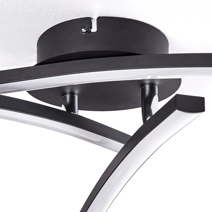 Hofstein Aringa Deckenleuchte LED Schwarz, 1-flammig 12 Hofstein Aringa Deckenleuchte LED Schwarz, 1-flammig – Bild 12