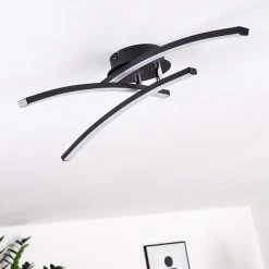 Hofstein Aringa Deckenleuchte LED Schwarz, 1-flammig 21 Hofstein Aringa Deckenleuchte LED Schwarz, 1-flammig -LED Leuchten Verkäufe 2022 aringa deckenleuchte h3393253 9