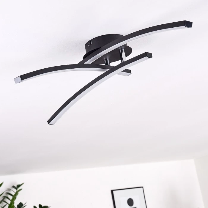 Hofstein Aringa Deckenleuchte LED Schwarz, 1-flammig 10 Hofstein Aringa Deckenleuchte LED Schwarz, 1-flammig – Bild 10