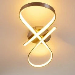 Hofstein Arlena Deckenleuchte LED Nickel-Matt, 1-flammig -LED Leuchten Verkäufe 2022 arlena deckenleuchte h167336 10