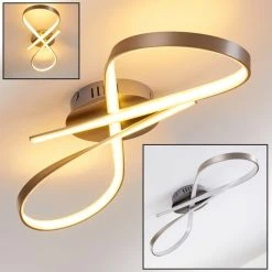 Hofstein Arlena Deckenleuchte LED Nickel-Matt, 1-flammig -LED Leuchten Verkäufe 2022 arlena deckenleuchte h167336 11