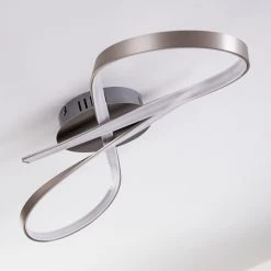 Hofstein Arlena Deckenleuchte LED Nickel-Matt, 1-flammig -LED Leuchten Verkäufe 2022 arlena deckenleuchte h167336 16