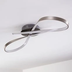 Hofstein Arlena Deckenleuchte LED Nickel-Matt, 1-flammig -LED Leuchten Verkäufe 2022 arlena deckenleuchte h167336 17