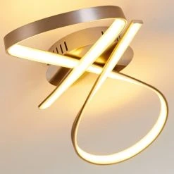 Hofstein Arlena Deckenleuchte LED Nickel-Matt, 1-flammig -LED Leuchten Verkäufe 2022 arlena deckenleuchte h167336 20