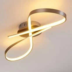 Hofstein Arlena Deckenleuchte LED Nickel-Matt, 1-flammig -LED Leuchten Verkäufe 2022 arlena deckenleuchte h167336 5