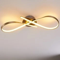 Hofstein Arlena Deckenleuchte LED Nickel-Matt, 1-flammig -LED Leuchten Verkäufe 2022 arlena deckenleuchte h167336 6