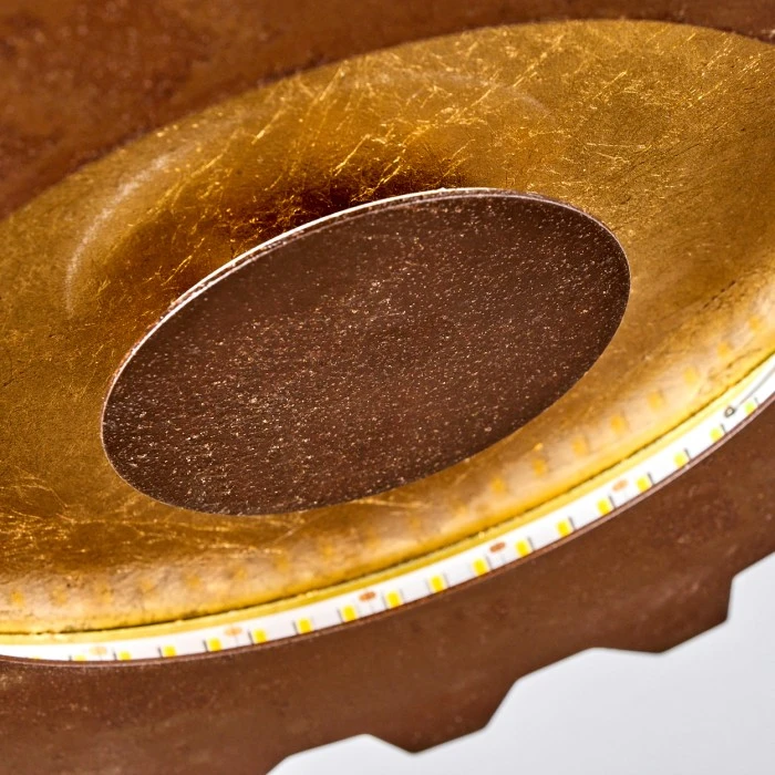 Hofstein Assanhas Deckenleuchte LED Rostfarben, Gold, 1-flammig 8 Hofstein Assanhas Deckenleuchte LED Rostfarben, Gold, 1-flammig – Bild 8