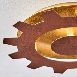 Hofstein Assanhas Deckenleuchte LED Rostfarben, Gold, 1-flammig -LED Leuchten Verkäufe 2022 assanhas deckenleuchte h3582381 2