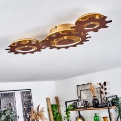 Hofstein Assanhas Deckenleuchte LED Rostfarben, Gold, 1-flammig -LED Leuchten Verkäufe 2022 assanhas deckenleuchte h3582381 4