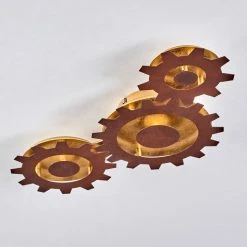 Hofstein Assanhas Deckenleuchte LED Rostfarben, Gold, 1-flammig -LED Leuchten Verkäufe 2022 assanhas deckenleuchte h3582381 7