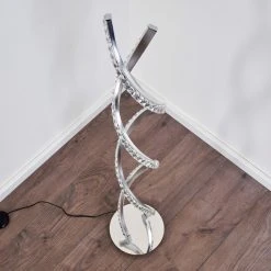 Hofstein Assuan Stehlampe LED Chrom, 1-flammig, Fernbedienung, Farbwechsler -LED Leuchten Verkäufe 2022 assuan stehlampe h3307137 11