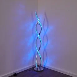 Hofstein Assuan Stehlampe LED Chrom, 1-flammig, Fernbedienung, Farbwechsler -LED Leuchten Verkäufe 2022 assuan stehlampe h3307137 16