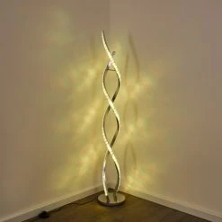 Hofstein Assuan Stehlampe LED Chrom, 1-flammig, Fernbedienung, Farbwechsler -LED Leuchten Verkäufe 2022 assuan stehlampe h3307137 20