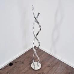 Hofstein Assuan Stehlampe LED Chrom, 1-flammig, Fernbedienung, Farbwechsler -LED Leuchten Verkäufe 2022 assuan stehlampe h3307137 23