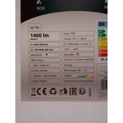 Hofstein Assuan Stehlampe LED Chrom, 1-flammig, Fernbedienung, Farbwechsler -LED Leuchten Verkäufe 2022 assuan stehlampe h3307137 31