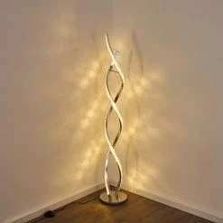 Hofstein Assuan Stehlampe LED Chrom, 1-flammig, Fernbedienung, Farbwechsler -LED Leuchten Verkäufe 2022 assuan stehlampe h3307137 5