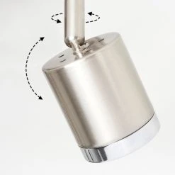 Hofstein Autilla Deckenleuchte LED Nickel-Matt, Weiß, 3-flammig -LED Leuchten Verkäufe 2022 autilla deckenleuchte h3590799 2