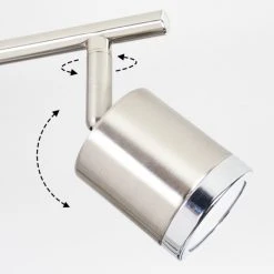 Hofstein Autilla Deckenleuchte LED Nickel-Matt, 4-flammig -LED Leuchten Verkäufe 2022 autilla deckenleuchte h3650523 2