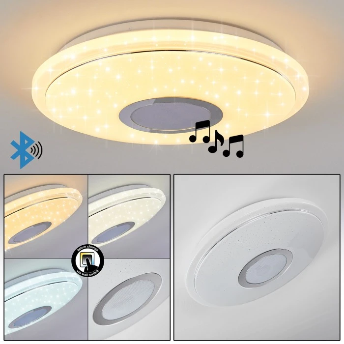 Hofstein Auxerre Deckenleuchte LED Weiß, 1-flammig 1 Hofstein Auxerre Deckenleuchte LED Weiß, 1-flammig