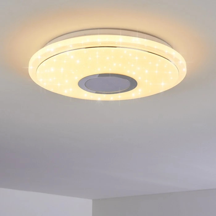 Hofstein Auxerre Deckenleuchte LED Weiß, 1-flammig 3 Hofstein Auxerre Deckenleuchte LED Weiß, 1-flammig – Bild 3