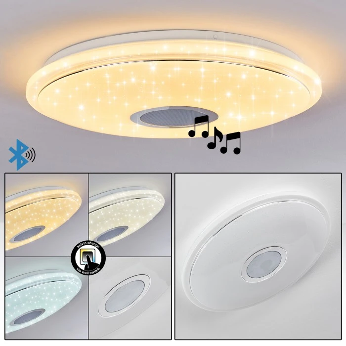 Hofstein Auxerre Deckenleuchte LED Weiß, 1-flammig 1 Hofstein Auxerre Deckenleuchte LED Weiß, 1-flammig