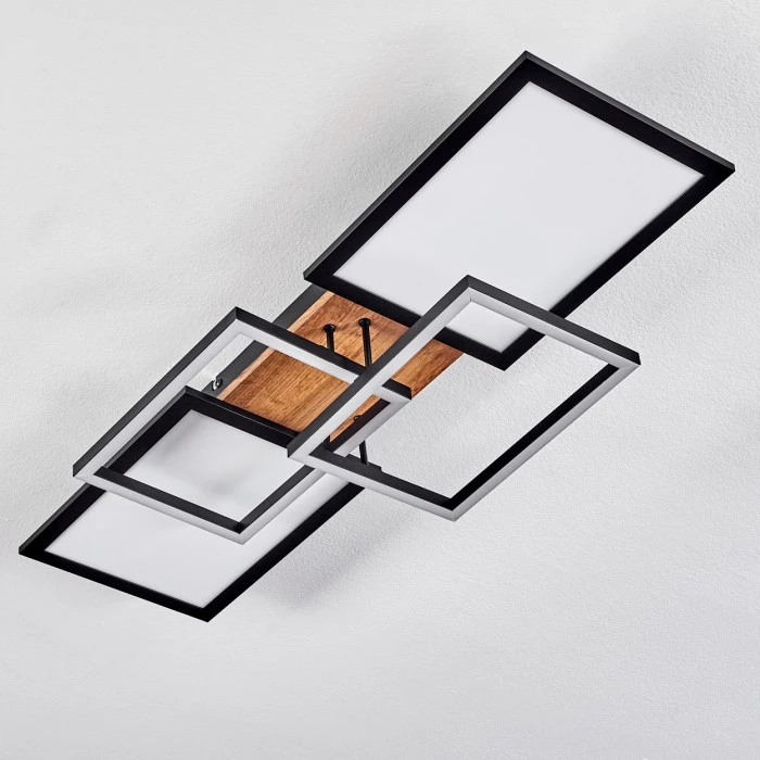 Hofstein Avelal Deckenleuchte LED Schwarz, Braun, 1-flammig 8 Hofstein Avelal Deckenleuchte LED Schwarz, Braun, 1-flammig – Bild 8