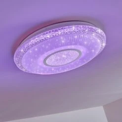 Hofstein Avoriaz Deckenleuchte LED Wei&szlig;, 2-flammig, Fernbedienung, Farbwechsler -LED Leuchten Verkäufe 2022 avoriaz deckenleuchte h3331323 10