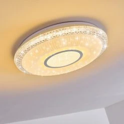 Hofstein Avoriaz Deckenleuchte LED Wei&szlig;, 2-flammig, Fernbedienung, Farbwechsler -LED Leuchten Verkäufe 2022 avoriaz deckenleuchte h3331323 13