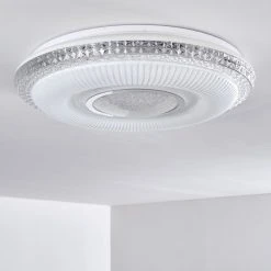 Hofstein Avoriaz Deckenleuchte LED Wei&szlig;, 2-flammig, Fernbedienung, Farbwechsler -LED Leuchten Verkäufe 2022 avoriaz deckenleuchte h3331323 16