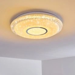 Hofstein Avoriaz Deckenleuchte LED Wei&szlig;, 2-flammig, Fernbedienung, Farbwechsler -LED Leuchten Verkäufe 2022 avoriaz deckenleuchte h3331323 2