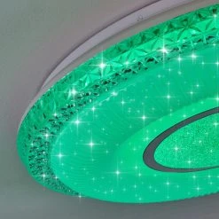 Hofstein Avoriaz Deckenleuchte LED Wei&szlig;, 2-flammig, Fernbedienung, Farbwechsler -LED Leuchten Verkäufe 2022 avoriaz deckenleuchte h3331323 8