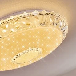 Hofstein Avoriaz Deckenleuchte LED Weiß, Transparent, Klar, 1-flammig, Fernbedienung -LED Leuchten Verkäufe 2022 avoriaz deckenleuchte h3391433 5